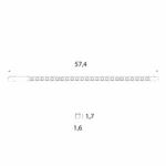 Systemy Szynowe → Magnetyczne → Oprawy → Maxlight M0055Z Magnetic Raster płaski 58cm Zigbee