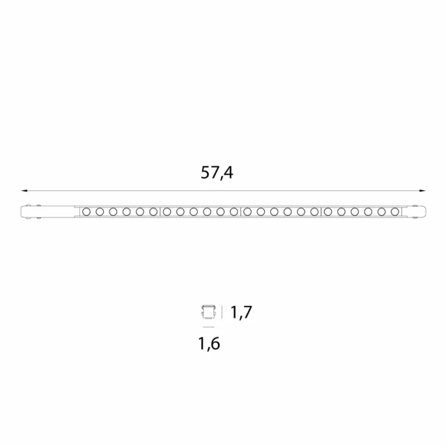 Systemy Szynowe → Magnetyczne → Oprawy → Maxlight M0055Z Magnetic Raster płaski 58cm Zigbee