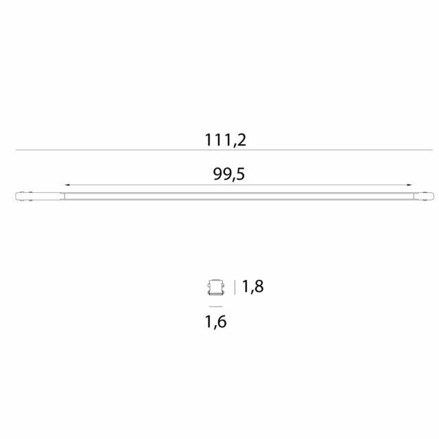 Systemy Szynowe → Magnetyczne → Oprawy → Maxlight M0058Z Magnetic Linia płaska 111cm Zigbee