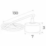 Systemy Szynowe → Magnetyczne → Akcesoria → Maxlight MA0026 Magnetic Podsufitka