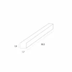 Systemy Szynowe → Magnetyczne → Akcesoria → Maxlight MA0033 Magnetic Zasilacz doszynowy do szyny natynkowej niskiej 150W