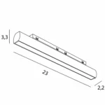 Systemy Szynowe → Micro11 → Oprawy → Maxlight N0006Z Micro11 Linia obrotowa 12W  Zigbee