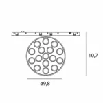 Systemy Szynowe → Micro11 → Oprawy → Maxlight N0012Z Micro11 Raster okrągły  Zigbee