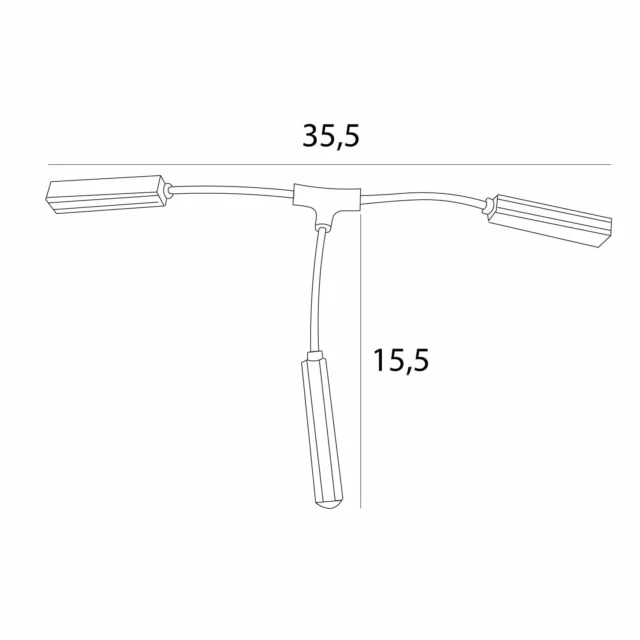 Systemy Szynowe → Magnetyczne → Akcesoria → Maxlight MT0035 Magnetic Trójnik elektryczny