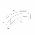 Systemy Szynowe → Magnetyczne → Szyny → Maxlight MT0037 Magnetic Łuk szyny natynkowej wysokiej