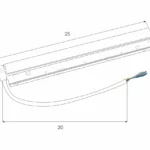 Systemy Szynowe → Magnetyczne → Akcesoria → Maxlight MA0021 Magnetic Zasilacz doszynowy 100W