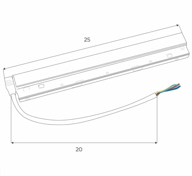 Systemy Szynowe → Magnetyczne → Akcesoria → Maxlight MA0021 Magnetic Zasilacz doszynowy 100W