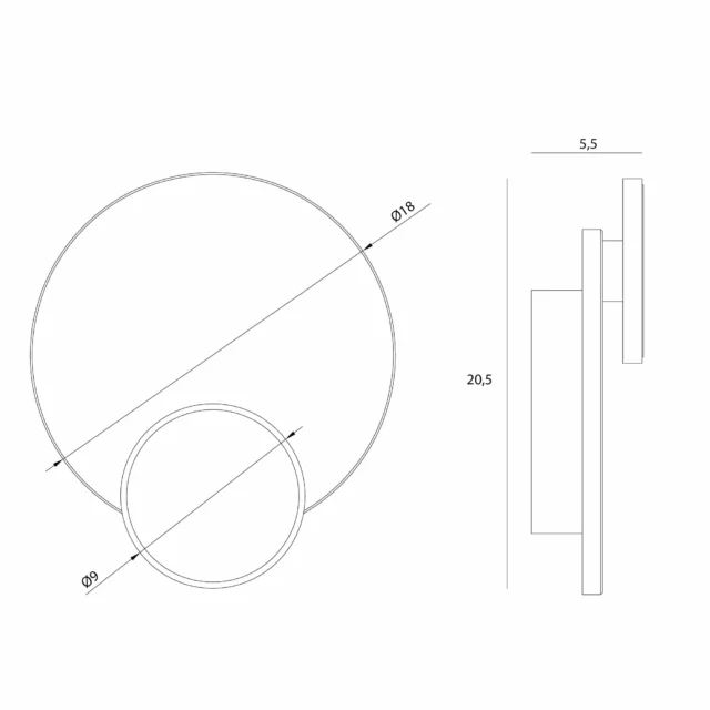 Wall lamps → Maxlight W0394 Travertino 10W
