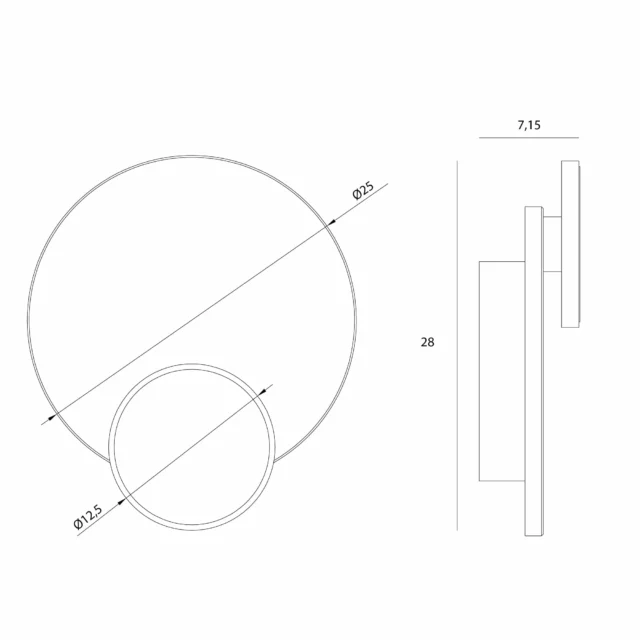 Wall lamps → Maxlight W0395 Travertino 14W