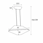 Lampy wiszące → Maxlight P0569 Carbon