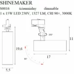 Track Systems → 3-Phase Rail Systems → Fixtures → Maxlight S0016 Shinemaker – Lamp for 3F track