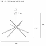 Lampy wiszące → Maxlight P0270 Spider