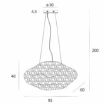 Lampy wiszące → Maxlight P0525D Stardust