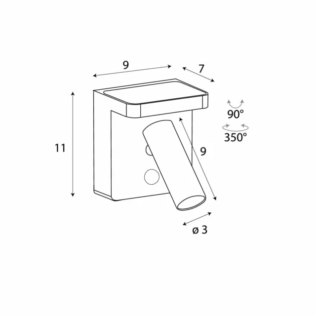 Kinkiety → Maxlight W0373 Lofer