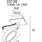 Oświetlenie Techniczne → Natynkowe → Maxlight C0139 Reflex