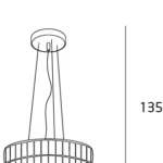 Lampy wiszące → Maxlight P0236 Diamante 38cm