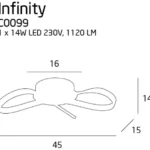 Stropna svjetla → Maxlight C0099 Infinity