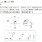 Oświetlenie Techniczne → Wpuszczane → Maxlight H0116 Bellatrix Side