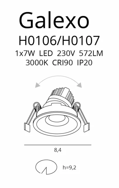Technical Lighting → Recessed → Maxlight H0107 Galexo