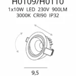 Oświetlenie Techniczne → Wpuszczane → Maxlight H0110 Hiden