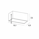 Technical Lighting → Recessed → Maxlight H180.06 Modular, to be completed with the module HM180 and driver HT180