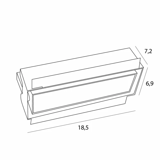Technical Lighting → Recessed → Maxlight H180.08 Modular, to be completed with the module HM180 and driver HT180