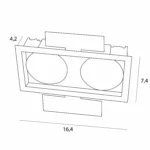 Oświetlenie Techniczne → Wpuszczane → Maxlight H190.06 Spilio, do skompletowania z modułem HM190 i zasilaczem HT190
