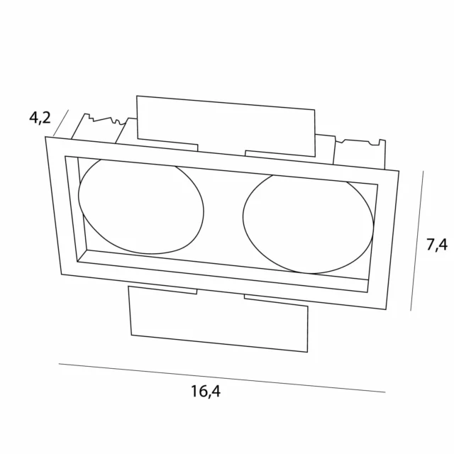 Oświetlenie Techniczne → Wpuszczane → Maxlight H190.06 Spilio, do skompletowania z modułem HM190 i zasilaczem HT190