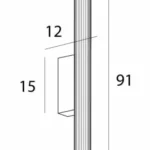 Wall lamps → Maxlight W0368 Fayette 91cm