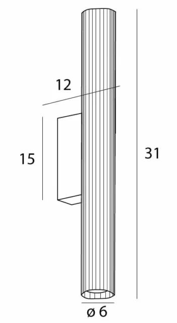 Wall lamps → Maxlight W0363 Fayette 31cm