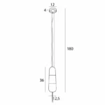 Lampy wiszące → Maxlight P0589 Mauri