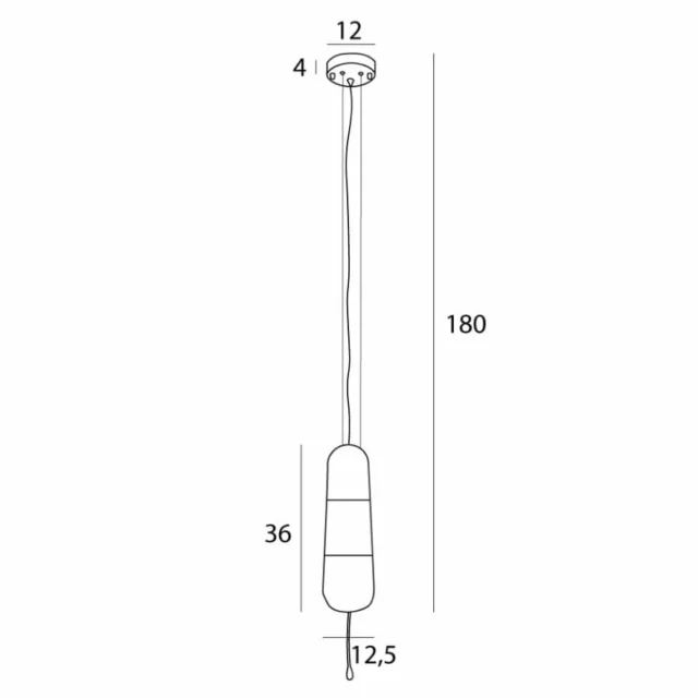 Lampy wiszące → Maxlight P0589 Mauri