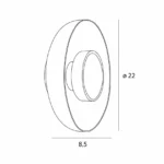 Wall lamps → Maxlight W0352 Signature 22cm