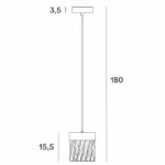 Lampy wiszące → Maxlight P0574D Vetro