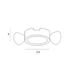 Oświetlenie Techniczne → Wpuszczane → Maxlight H190.02 Spilio, do skompletowania z modułem HM190 i zasilaczem HT190