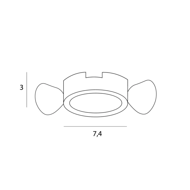 Oświetlenie Techniczne → Wpuszczane → Maxlight H190.02 Spilio, do skompletowania z modułem HM190 i zasilaczem HT190