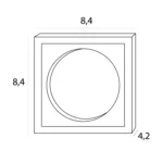 Oświetlenie Techniczne → Wpuszczane → Maxlight H190.03 Spilio, do skompletowania z modułem HM190 i zasilaczem HT190
