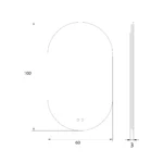 Lustra → MAXLIGHT W0388 Mirror Prostokąt