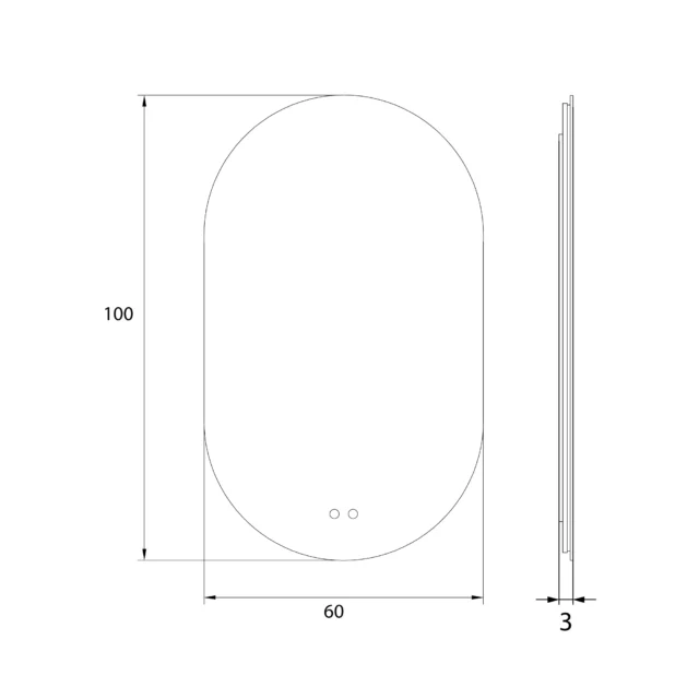 Lustra → MAXLIGHT W0388 Mirror Prostokąt