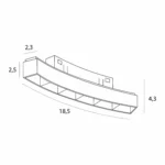 Systemy Szynowe → Magnetyczne → Oprawy → Maxlight M0040Z Magnetic Raster łukowy Zigbee