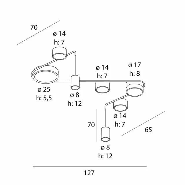 Pendelleuchten → Maxlight C0249 Zumaia I