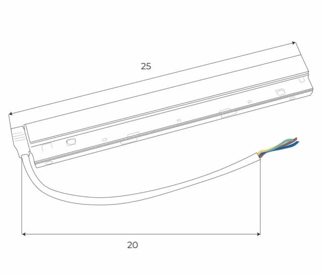 Sínrendszerek → Mágneses → Kiegészítők → Maxlight MA0006 Magnetic 100W track-mounted power supply for DALI