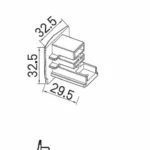Systemy Szynowe → Systemy Szynowe 3-Fazowe → Akcesoria → Maxlight MHT1-N-BK Zaślepka maskująca do szyny