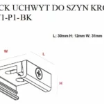 Systemy Szynowe → Systemy Szynowe 3-Fazowe → Akcesoria → Maxlight MHT1-P1-WH Uchwyt do szyn krótki