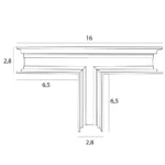Track Systems → Magnetic → Accessories → Maxlight MT0015 Magnetic T-junction high-profile surface track for MT0001/MT0002