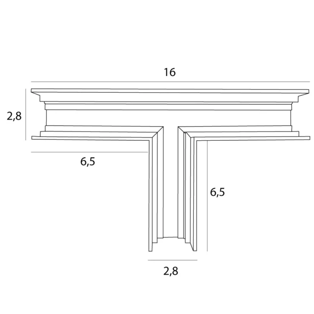 Track Systems → Magnetic → Accessories → Maxlight MT0015 Magnetic T-junction high-profile surface track for MT0001/MT0002
