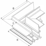 Track Systems → Magnetic → Accessories → Maxlight MT0025 Magnetic 90° recessed track corner for MT0023/MT0024