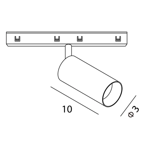 Systemy Szynowe → Micro11 → Oprawy → Maxlight N0002Z Micro11 Reflektor 10W  Zigbee