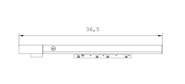 Systemy Szynowe → Micro11 → Akcesoria → Maxlight NA0007 Micro11 Zasilacz doszynowy 150W