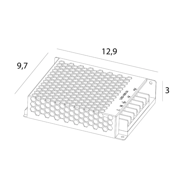 Systemy Szynowe → Micro11 → Akcesoria → Maxlight NA0008 Micro11 Zasilacz zewnętrzny 48V 100W